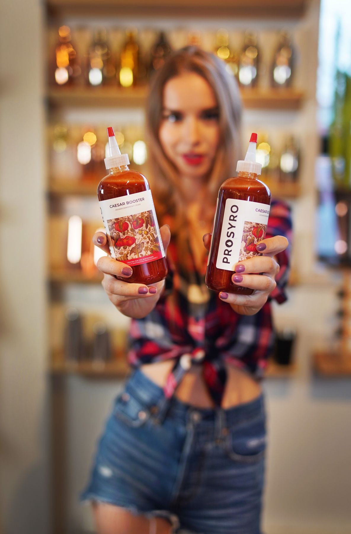 Two 1 L bottles of Caesar Booster